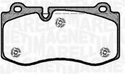 MAGNETI MARELLI 363916060317 -  Комплект тормозных колодок, дисковый тормоз